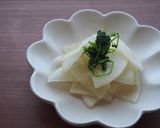 大根と豆苗の酢の物♪作り方4写真