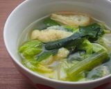ニラとキャベツの味噌汁♪作り方5写真