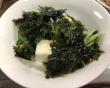 ほうれん草水菜ナムルの豆腐サラダ作り方4写真