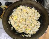 青ネギと玉ねぎのチャーハン作り方2写真