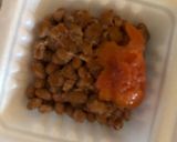 納豆明太子ご飯（パスタソースで）作り方2写真