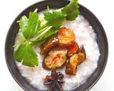 豚挽き肉のお粥・中華風作り方7写真