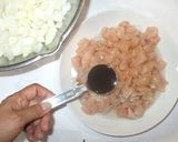 新玉ねぎ鶏肉のかき揚げ風♪簡単揚げない作り方6写真