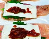ささみ梅しそチーズ巻き♪作り方5写真