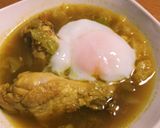 鶏手羽元のカレー煮　温玉のせ作り方5写真