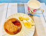 ココアバナナ蒸しパン作り方5写真