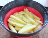 レンジで！じゃがいもとアスパラの牛肉炒め作り方5写真