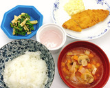 【病院】青菜と筍のかつおあえ【給食】作り方5写真