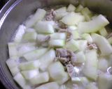 夕顔と豚肉のピリ辛煮♪作り方3写真
