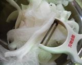 ひらひら大根とカニカマの味噌マヨサラダ作り方1写真
