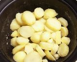 牛こまトマトソースのポテトグラタン作り方1写真