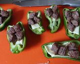 ピーマンの牛肉チーズ詰め作り方6写真