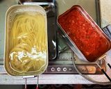 メスティンで作るトマトとニンニクパスタ作り方4写真