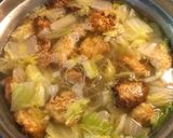 豆腐つくねと白菜の春雨スープ作り方4写真