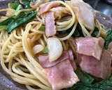 白きくらげと小松菜の和風パスタ作り方7写真