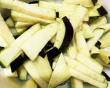 全てレンジ胸肉なす味噌甘酢味青椒肉絲風作り方6写真