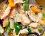 全てレンジ胸肉なす味噌甘酢味青椒肉絲風作り方16写真
