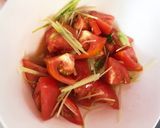 簡単◎トマトと水菜のマリネサラダ作り方3写真