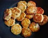 栄養満点！野菜たっぷり和風つくねバーグ作り方5写真