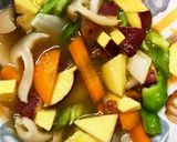 レンジ肉なし梅甘酢豆腐春雨南蛮風炒め煮作り方13写真