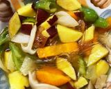 レンジ肉なし梅甘酢豆腐春雨南蛮風炒め煮作り方15写真