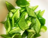 全てレンジ大根味噌ケチャ豚こま青椒肉絲風作り方5写真