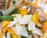 全てレンジ大根味噌ケチャ豚こま青椒肉絲風作り方13写真