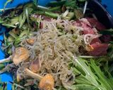 マグロとじゃことひじきの水菜サラダ作り方7写真