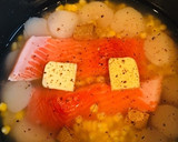 トウモロコシとシーフードの炊き込みご飯作り方5写真