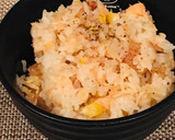 トウモロコシとシーフードの炊き込みご飯作り方7写真
