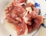 レンジタンドリーチキン豚こまのせドーム蒸作り方6写真
