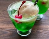 おうちで喫茶店のメロンクリームソーダ♡作り方3写真