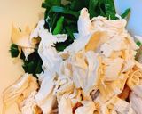 おうち居酒屋！ニラとササミの塩昆布ナムル作り方3写真