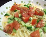 インスタントスープで冷たいパスタ作り方6写真