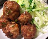 ふっくら　ジューシー　揚げ　肉団子作り方14写真