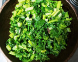 ご飯が進む！大根の葉 甘辛ごま和え炒め♪作り方4写真