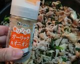 【豚こまと炒り卵のガーリックオニオン】作り方11写真