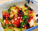旨み絶品！長ネギとタコのオイル炒め作り方7写真