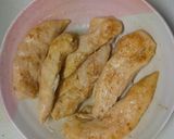 鶏ササミとパクチーのサラダ作り方3写真