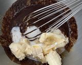 スフレみたいなチョコバナナケーキ作り方3写真