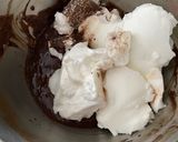 スフレみたいなチョコバナナケーキ作り方4写真