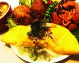 筍ご飯リメイク！和風あんかけオムライス作り方9写真
