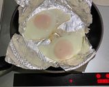 フライパンホイルで目玉焼き作り方2写真