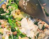 ほうれん草きのこベーコンのクリームパスタ作り方6写真
