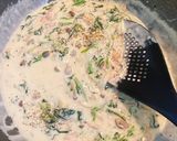 ほうれん草きのこベーコンのクリームパスタ作り方7写真