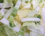 お二人さんの白菜とひき肉のあんかけ！作り方1写真