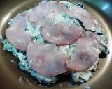 なすとチーズとハムのもっちり味噌チヂミ作り方4写真