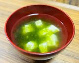 あおさと豆腐のお吸い物作り方2写真