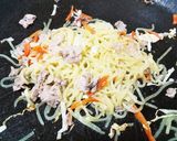 犬ご飯　エビ薫る焼きそば作り方4写真