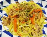 犬ご飯　エビ薫る焼きそば作り方6写真